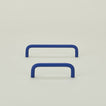 Large and small essential drawer pulls in klein blue