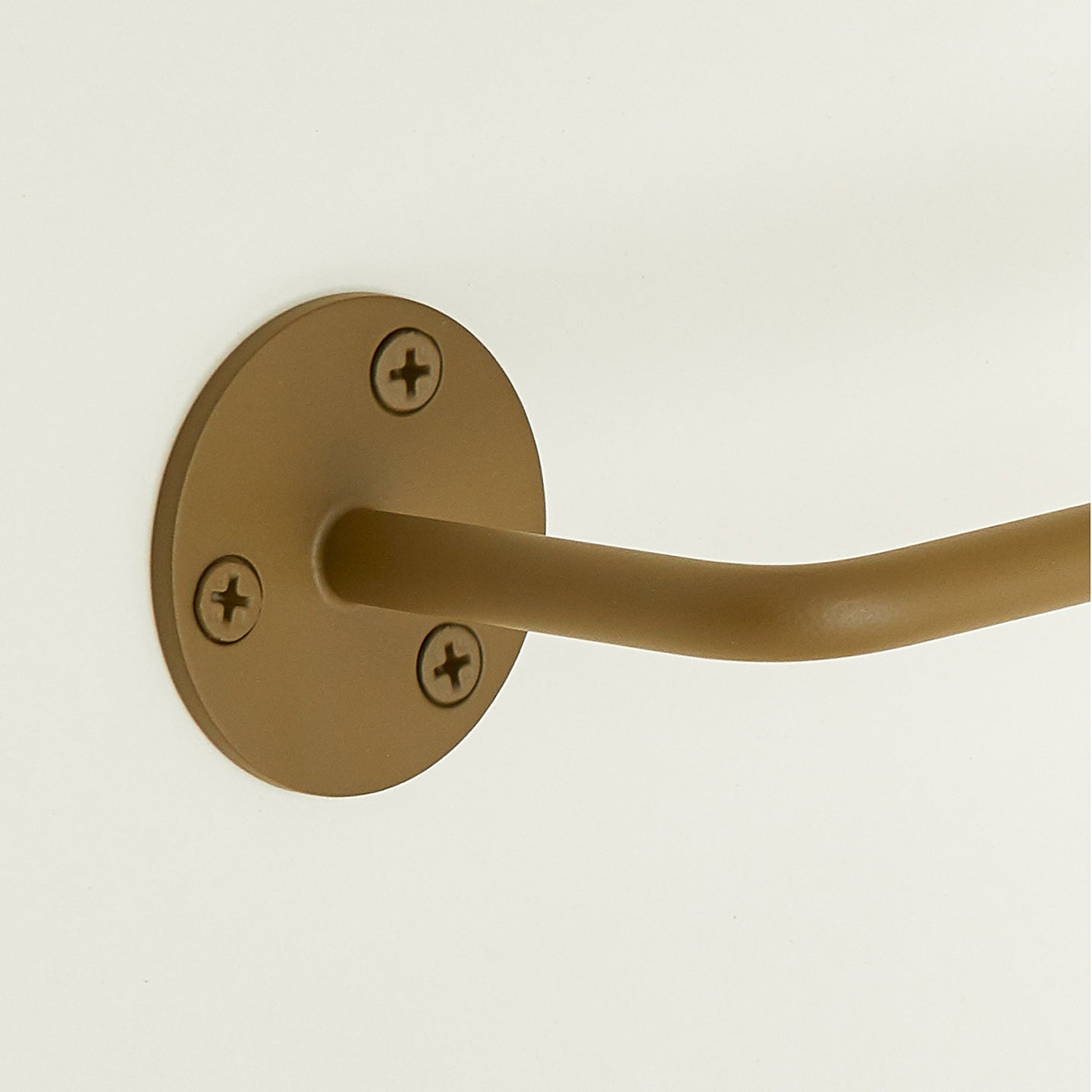 Close up of toilet paper holder in Olive.