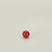Small sphere knob in red