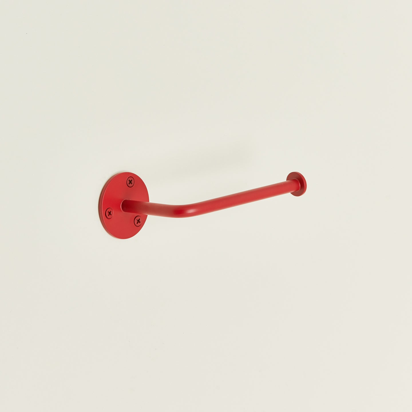 Essential toilet paper holder in red