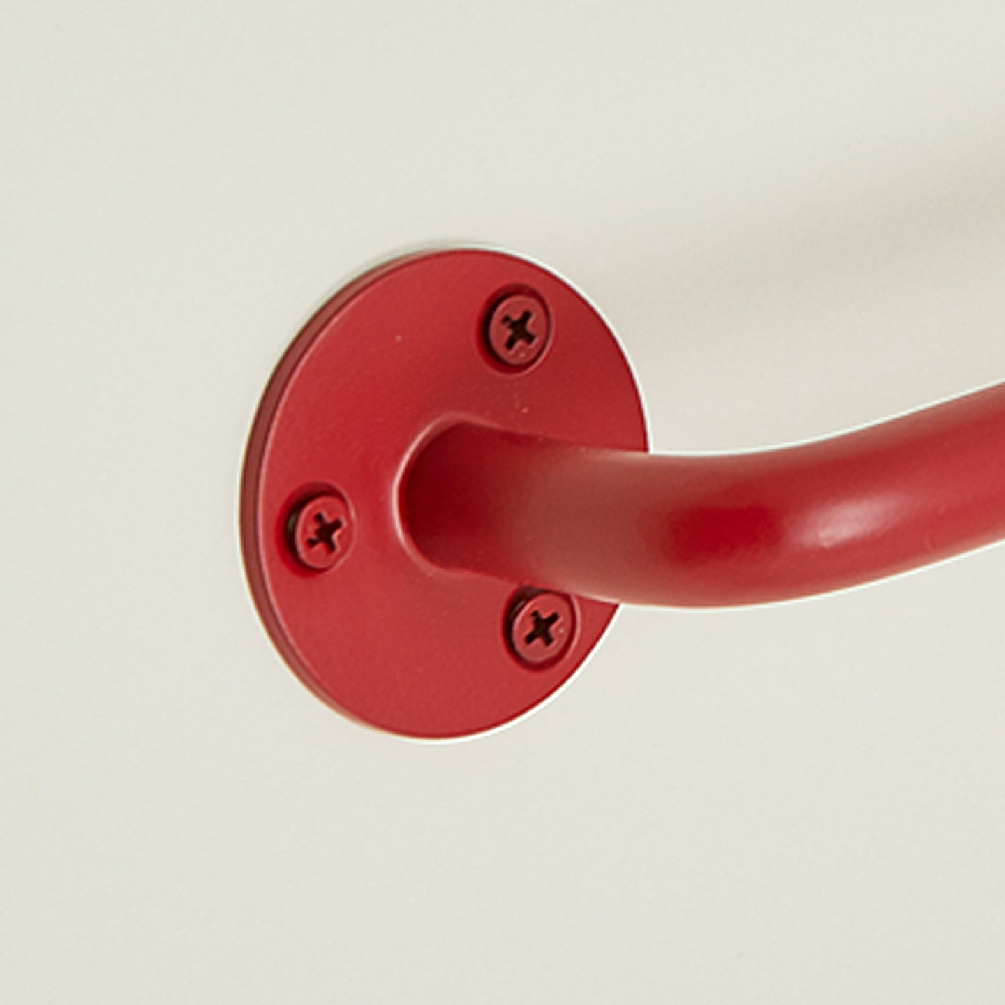 Close up view of essential towel bar 