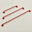 Essential towel bars in red in various sizes