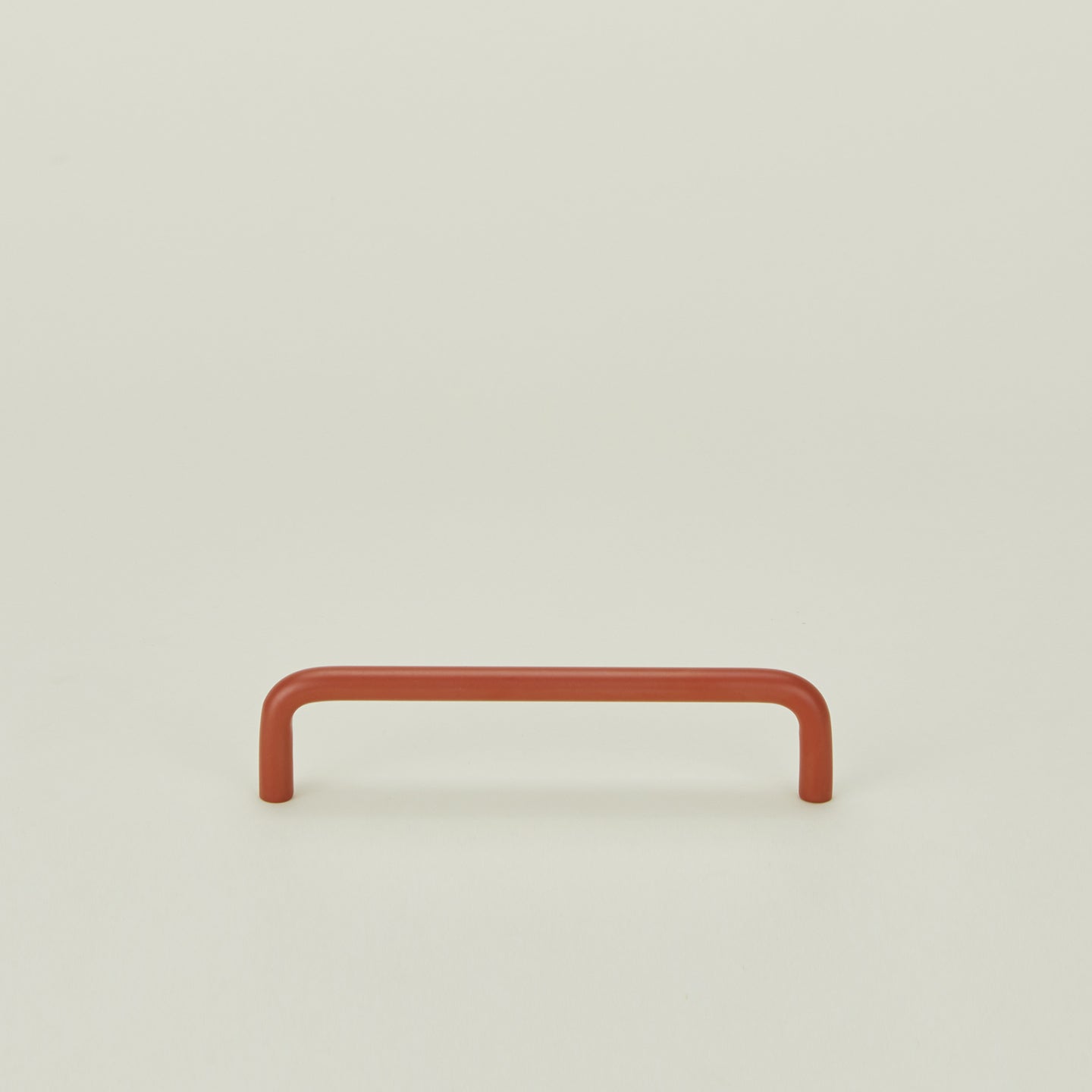 Large drawer pull in Terracotta.