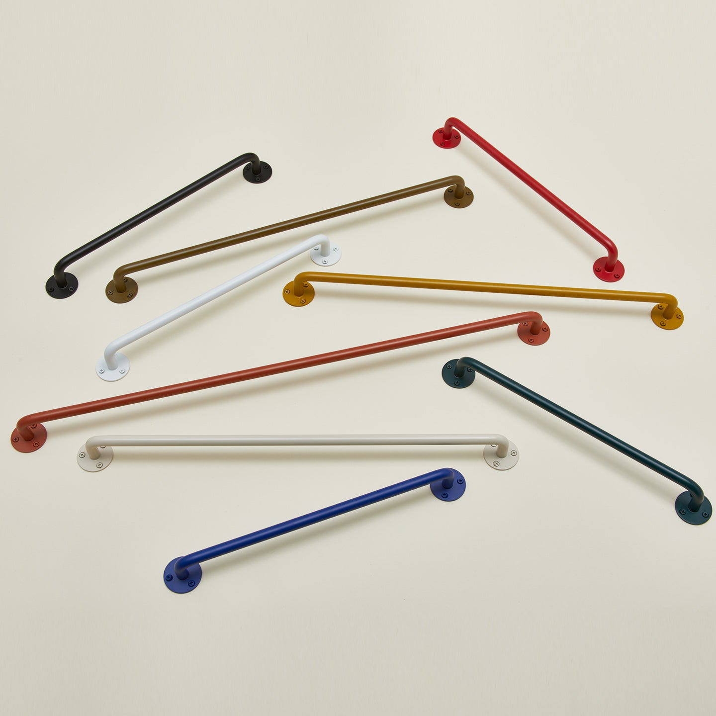 Essential towel bars in various colors and sizes