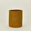 Essential Woven Waste Basket in Mustard
