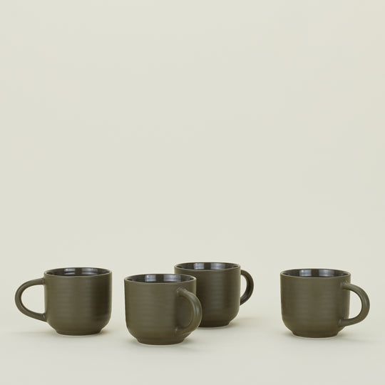 Essential Mug, Set of 4 - Olive
