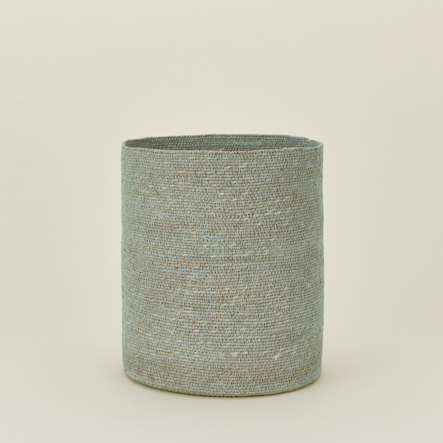 Essential woven wastebasket in sky