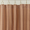 Essential Striped Shower Curtain - Blush/Terracotta
