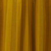 Close up view of  Essential striped shower curtain in mustard / bronze