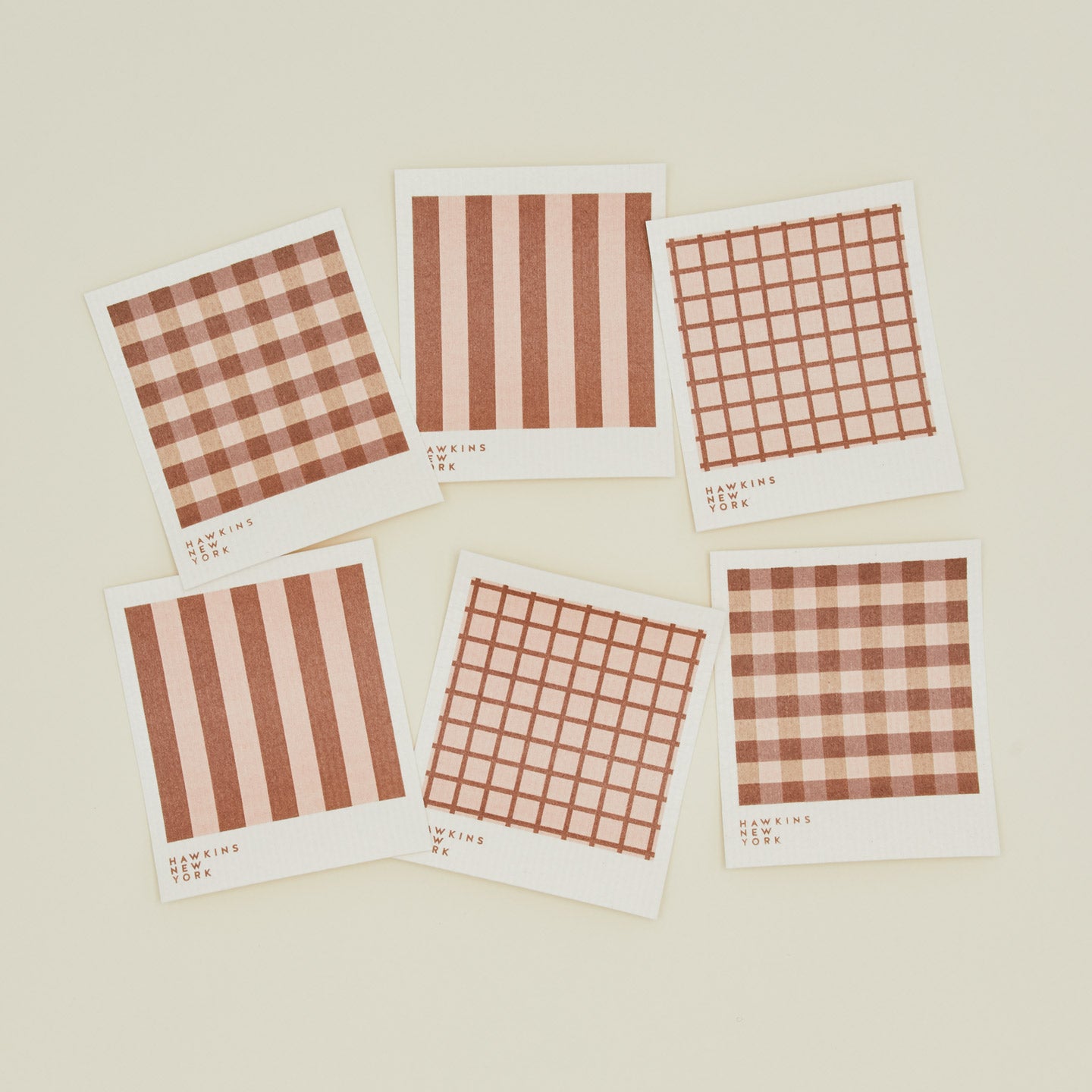Essential swedish dishcloths in blush/terracotta