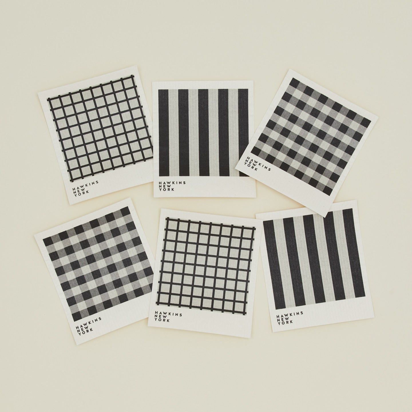 Essential swedish dishcloths in light grey/black