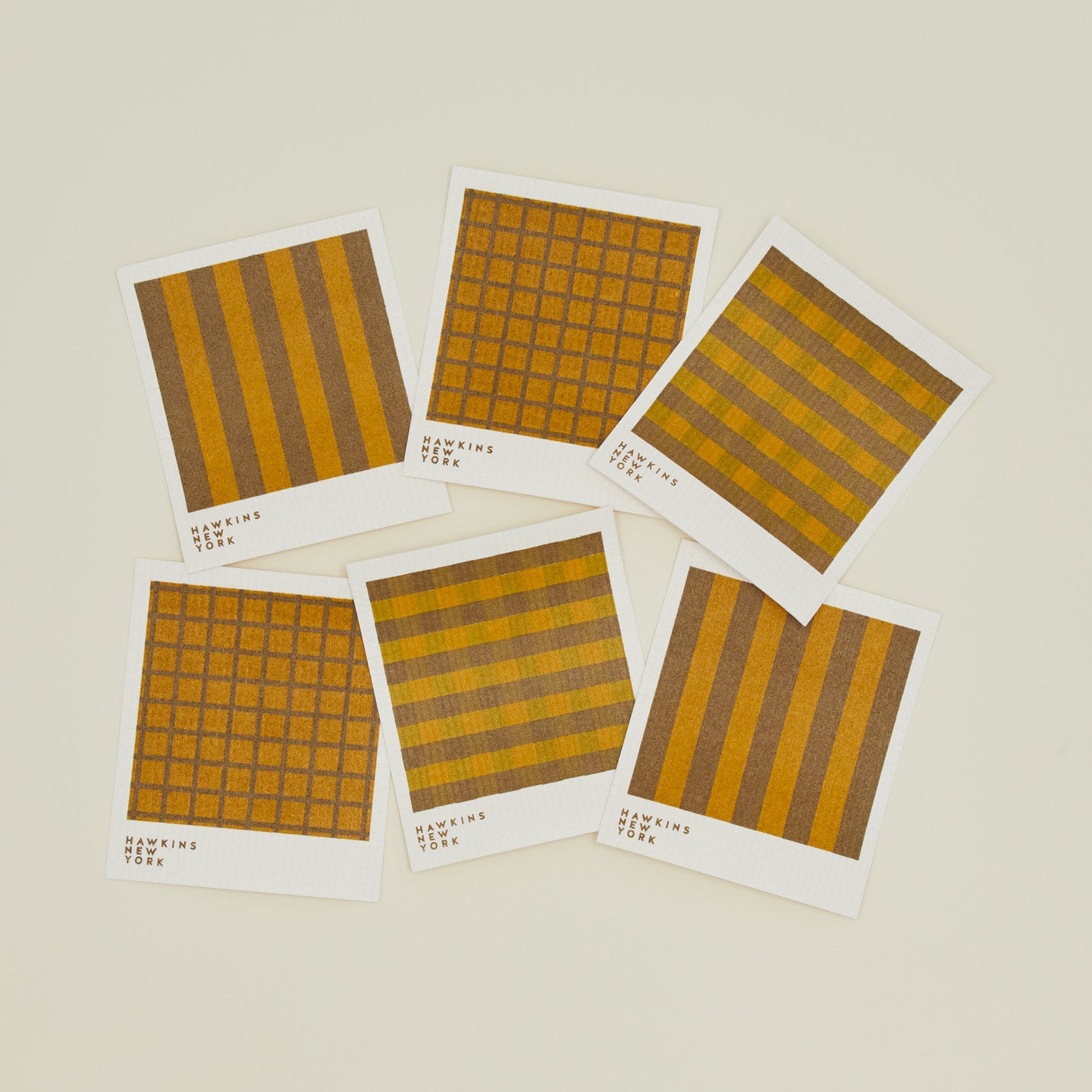 Essential swedish dishcloths in mustard/bronze