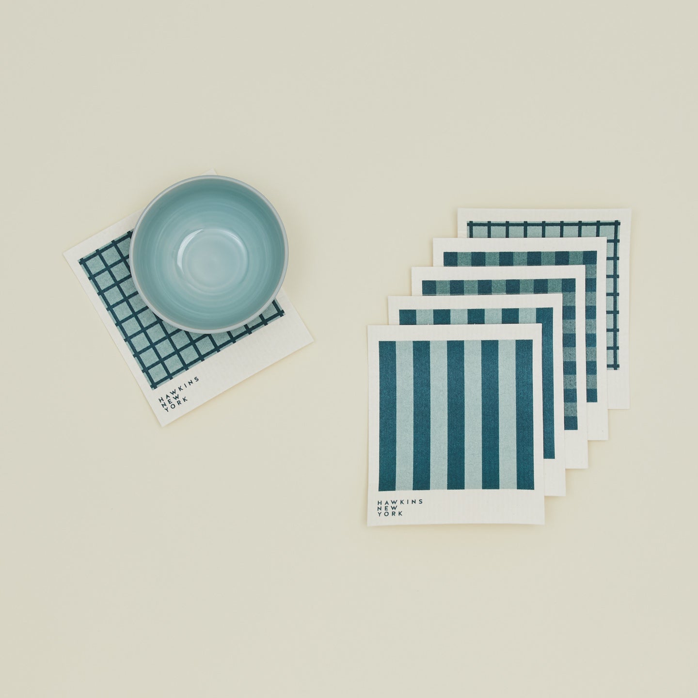 Essential swedish dishcloths in sky/peacock