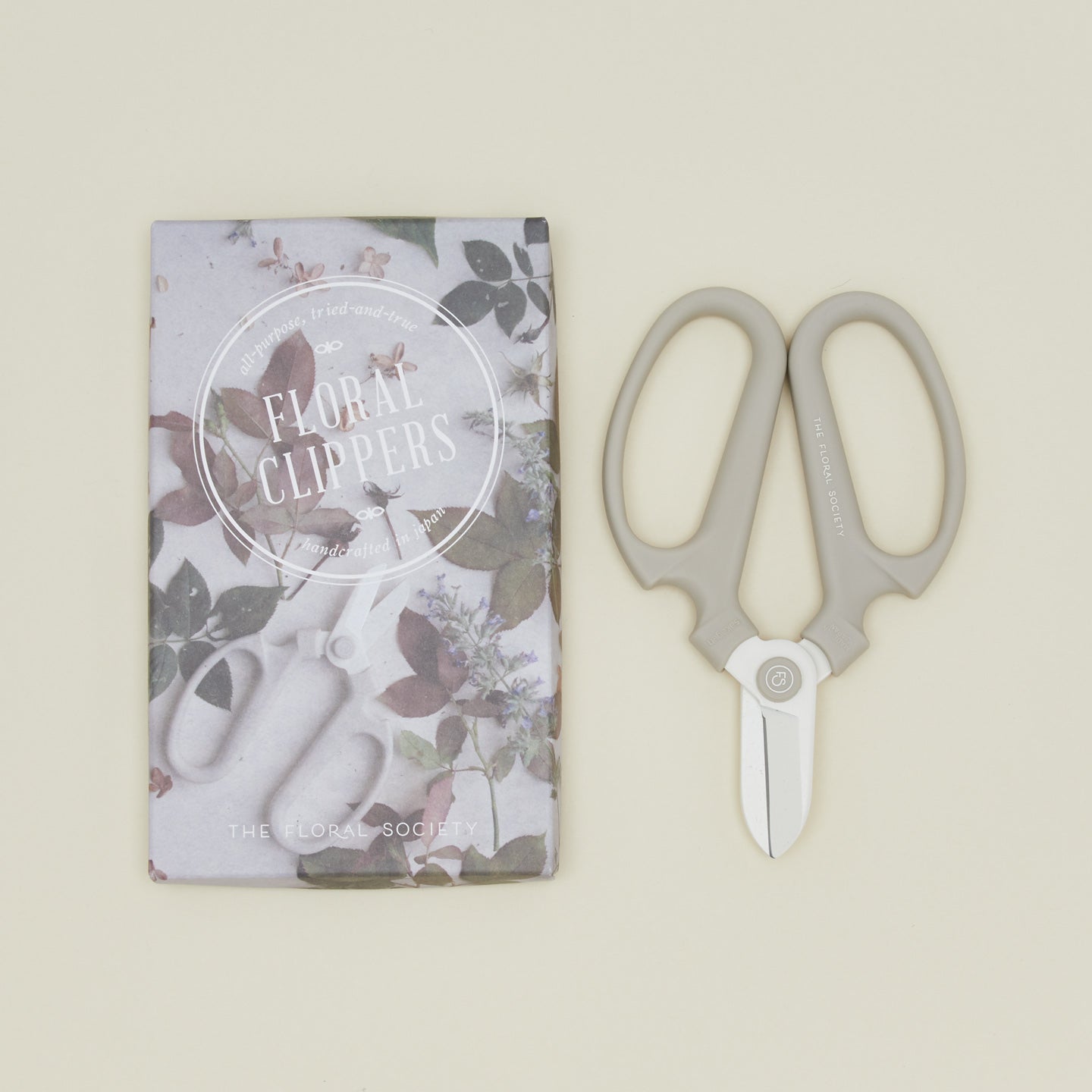 Floral Society floral clippers with packaging