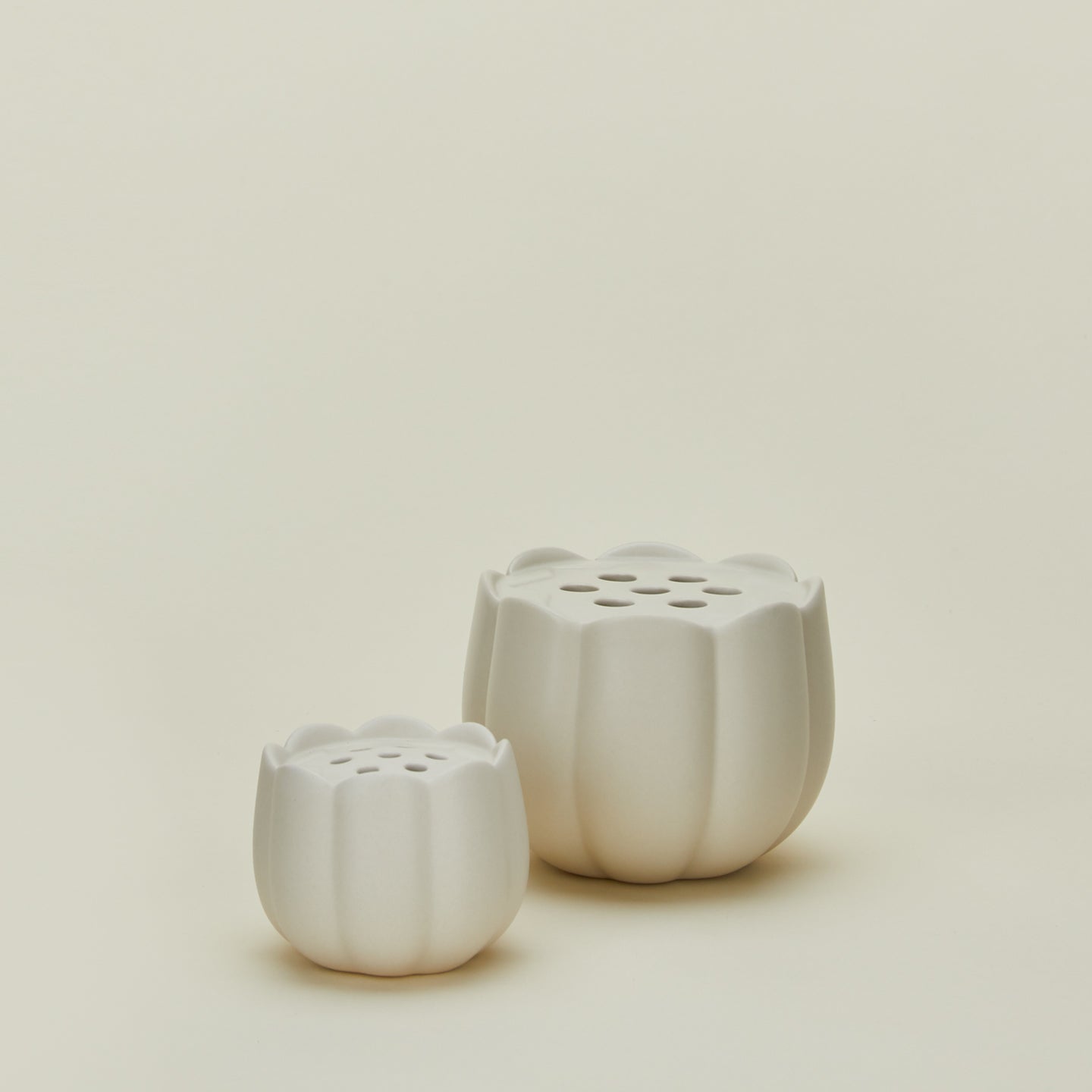 The Floral Society flower frog vases