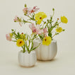The Floral Society flower frog vases with florals