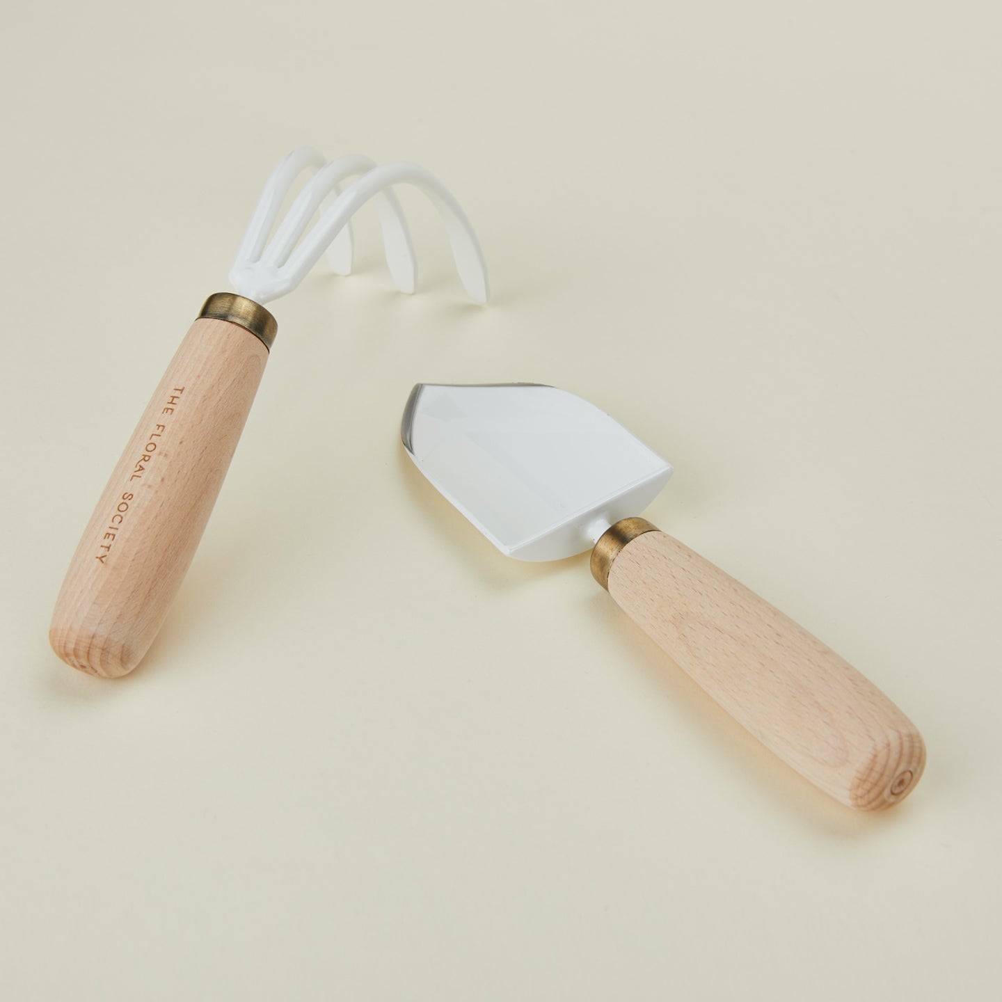 Close up view of Floral Society garden tool set