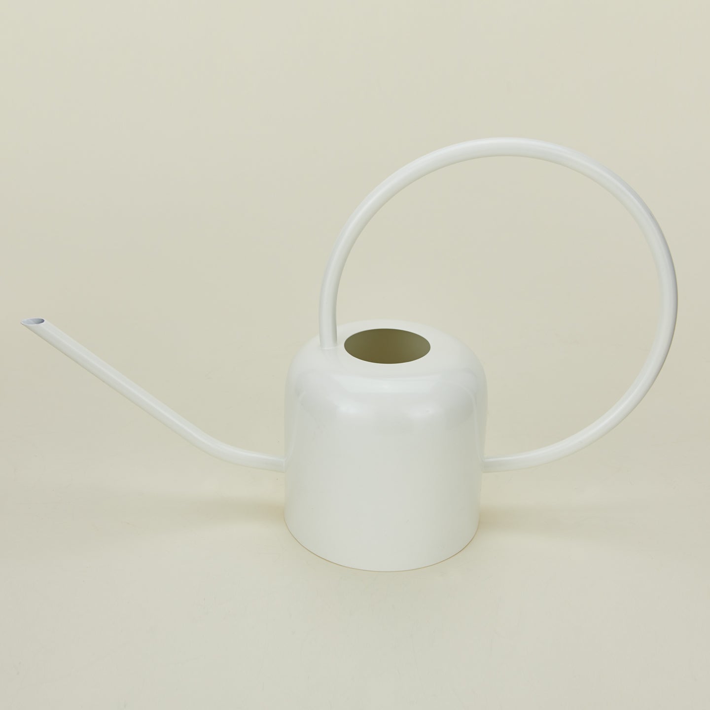 Detailed view of Floral Society watering can in white