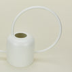 Close up view of Floral Society watering can in white