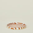 Fodory brown striped dinner plate