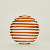 Striped Side Plate - Brown