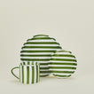 Fodory olive striped dinnerware