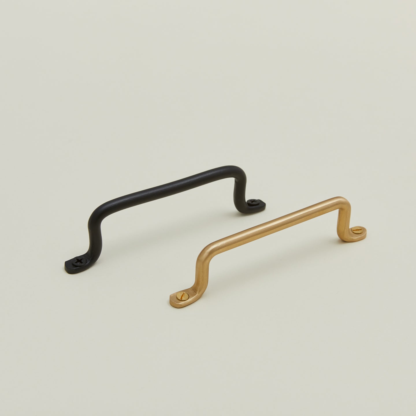 Handle family in brass and iron