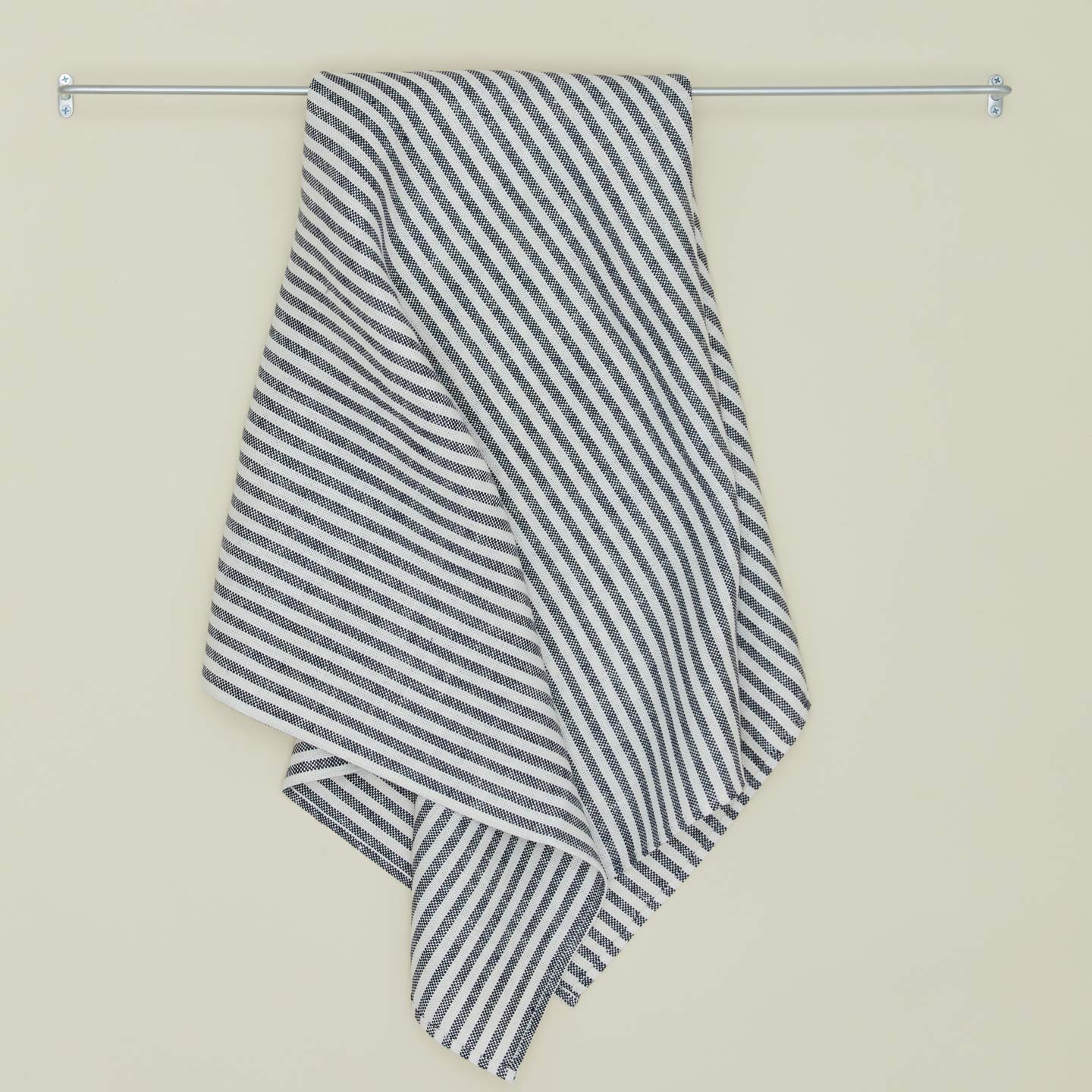 Zinc Plated Towel Bar large with towel