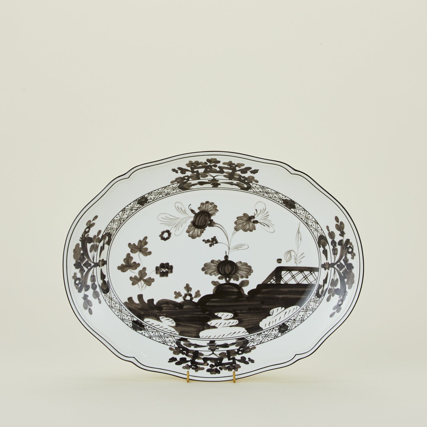 Ginori oval platter in albus