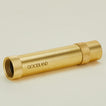 Close up view of Goodland brass hose nozzle