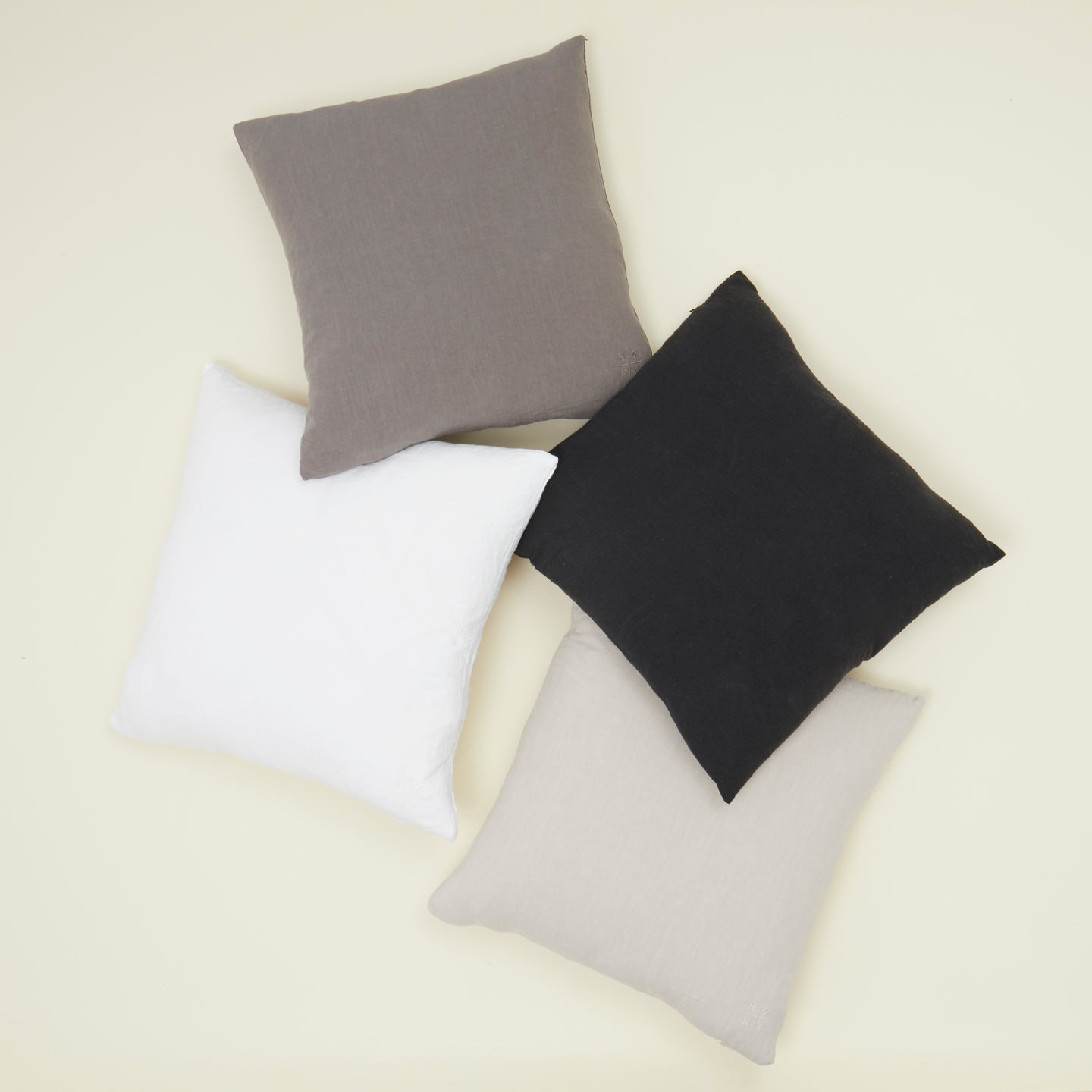 Simple Linen Euro Sham - Light Grey