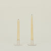 Essential Metal Candle Holders, Set of 2 - Ivory