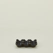 Ceramic half dozen egg holder in black