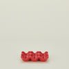 Ceramic Half Dozen Egg Holder - Red