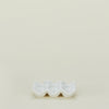 Ceramic Half Dozen Egg Holder - White