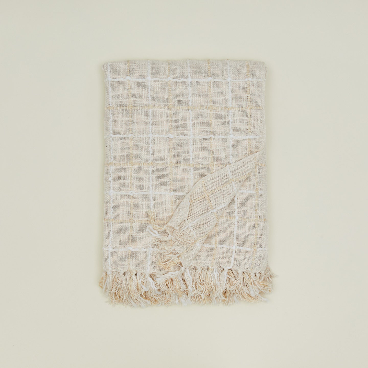 Overhead view of pacifica bed blanket