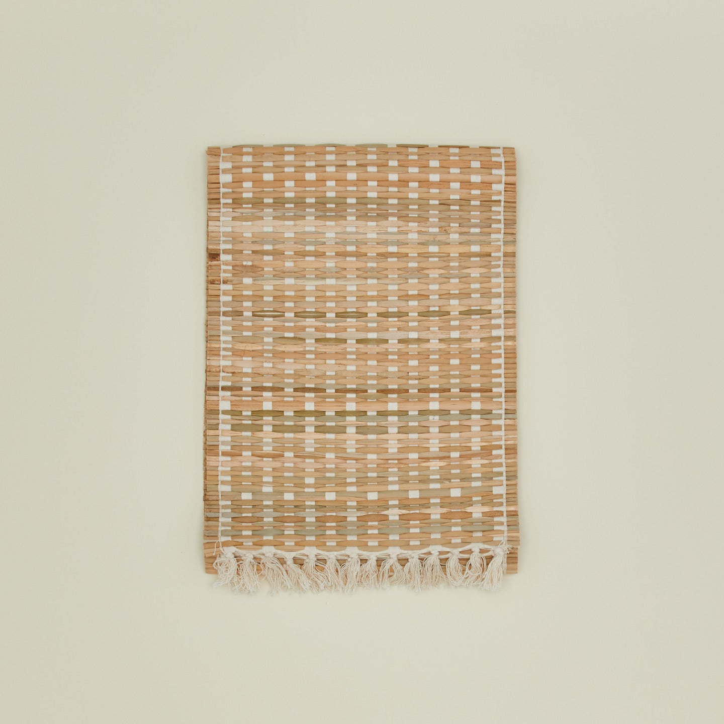 Folded river grass table runner