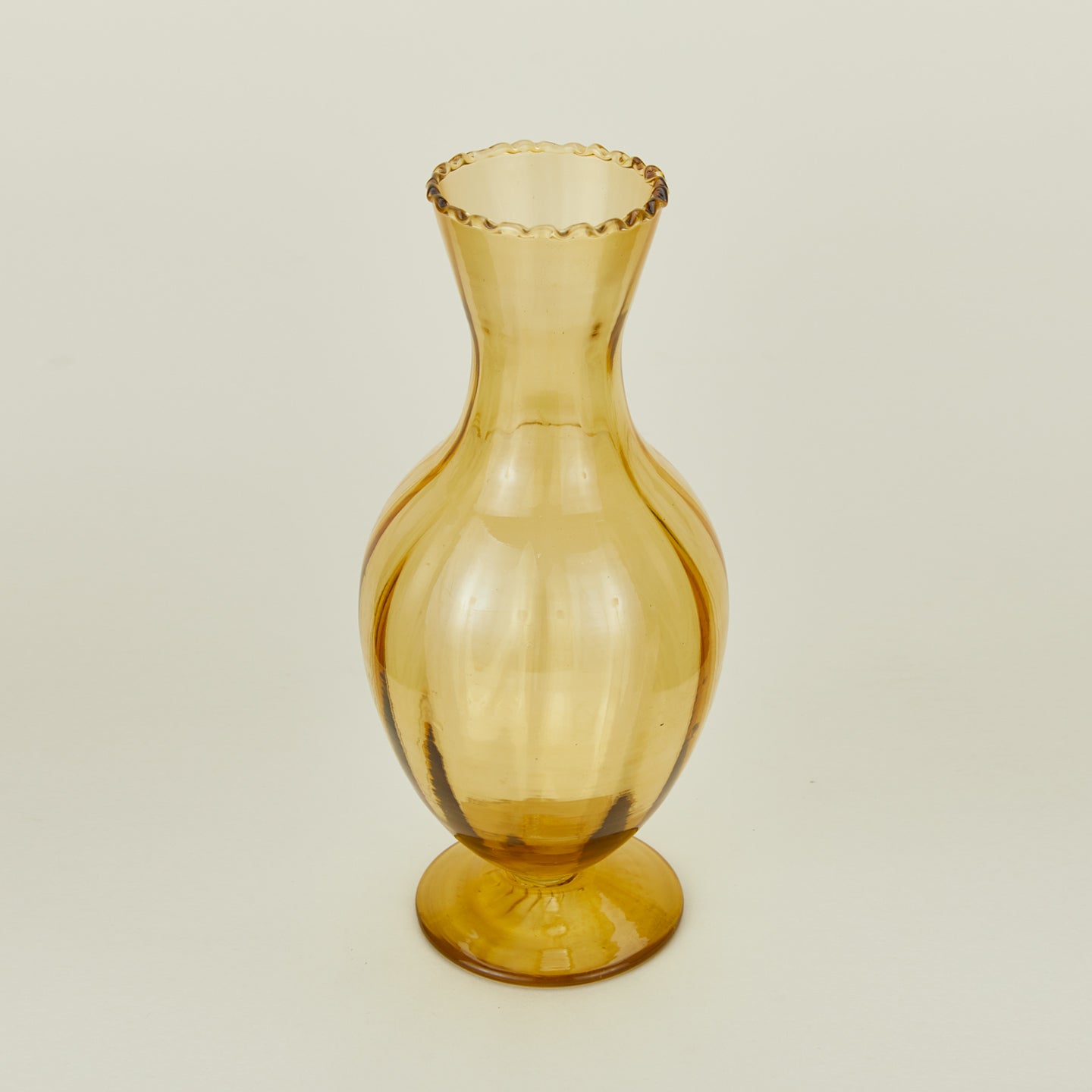 Detailed view of Medium glass vase