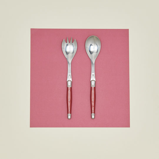 Jean Dubost Salad Servers - Red