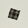 Dots + Dashes Handwoven Pot Holder - Black/Flax