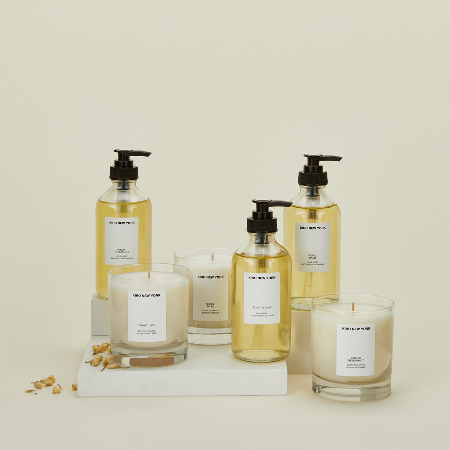 Kiho candle and handwash family