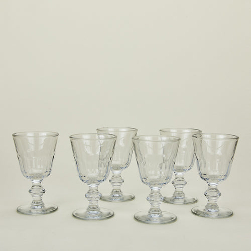 Six Perigord water glasses.