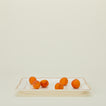 Ogee edge rectangular platter  with  apricots