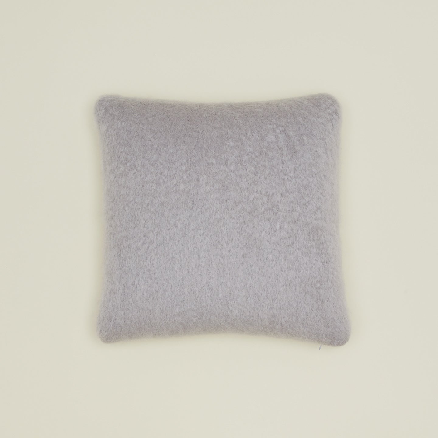 Light grey mohair pillow