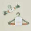 Top and clip hangers in sage