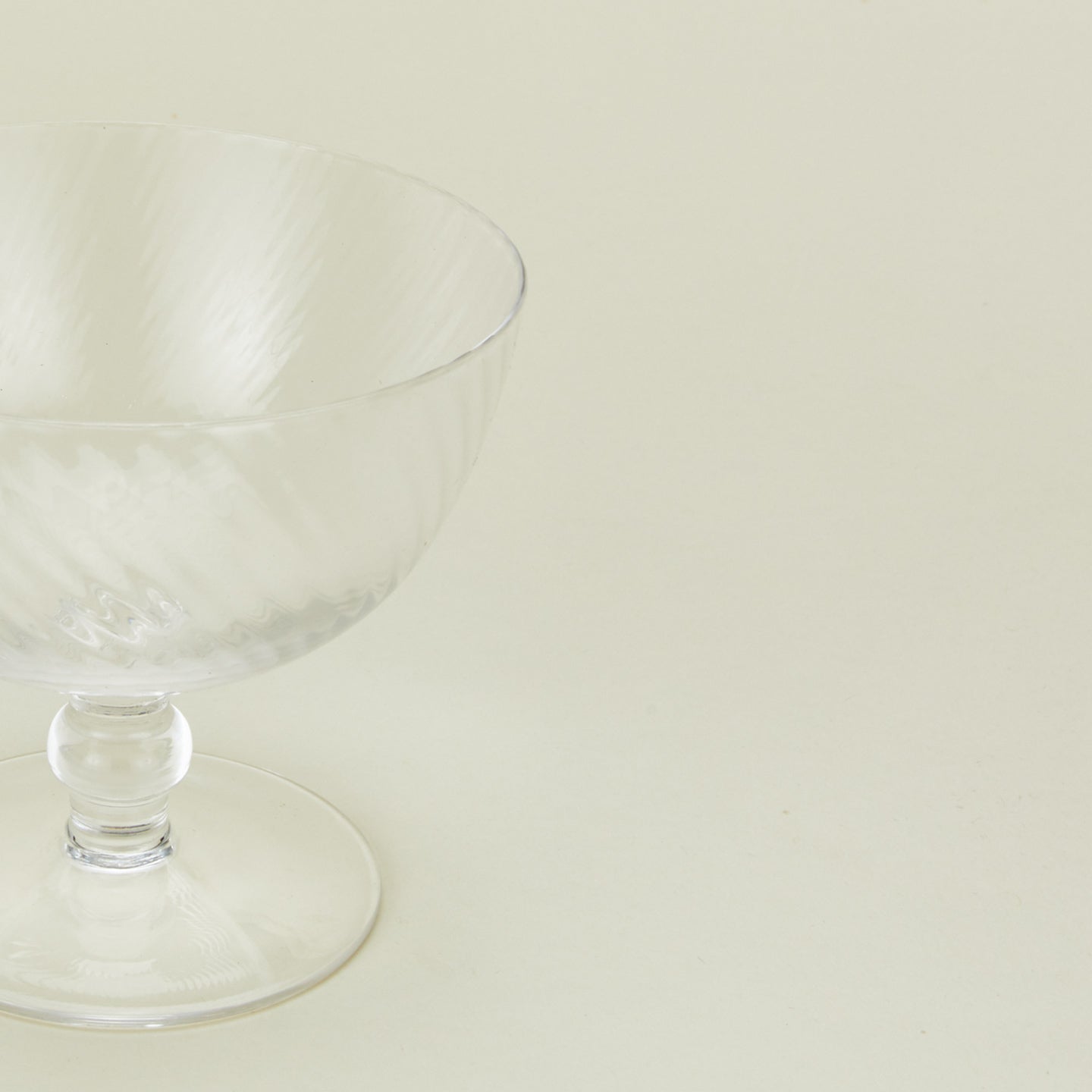 Close up view of optic coupe in clear