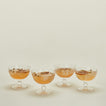 Optic coupe set of 4 in clear