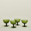 Optic Coupe, Set of 4 - Olive