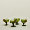 Optic coupe set of 4 in olive