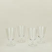 Optic goblet set of 4 in clear